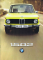 Preview: BMW 1502 Modellprogramm 1975 Automobilprospekt (10306)